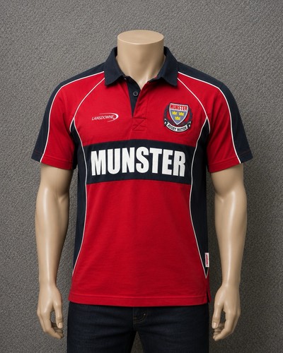 Munster rugby shirt mens large - rugby,